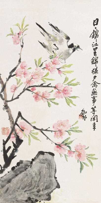 陆抑非 日日锦江 立轴